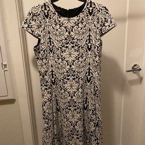 Black and White Ornate Dress